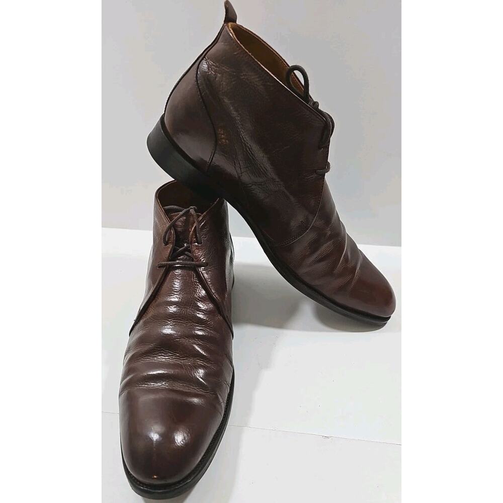 Bexley ~Men's Size 44 (US 10.5)~ Brown Leather Lace-Up Shoes "WARMINSTER".